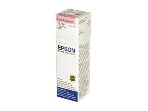 Epson T6736 Bottle 70-ml Light Magenta Standard Yield Printer Ink Cartridge Original C13T67364A Single-pack