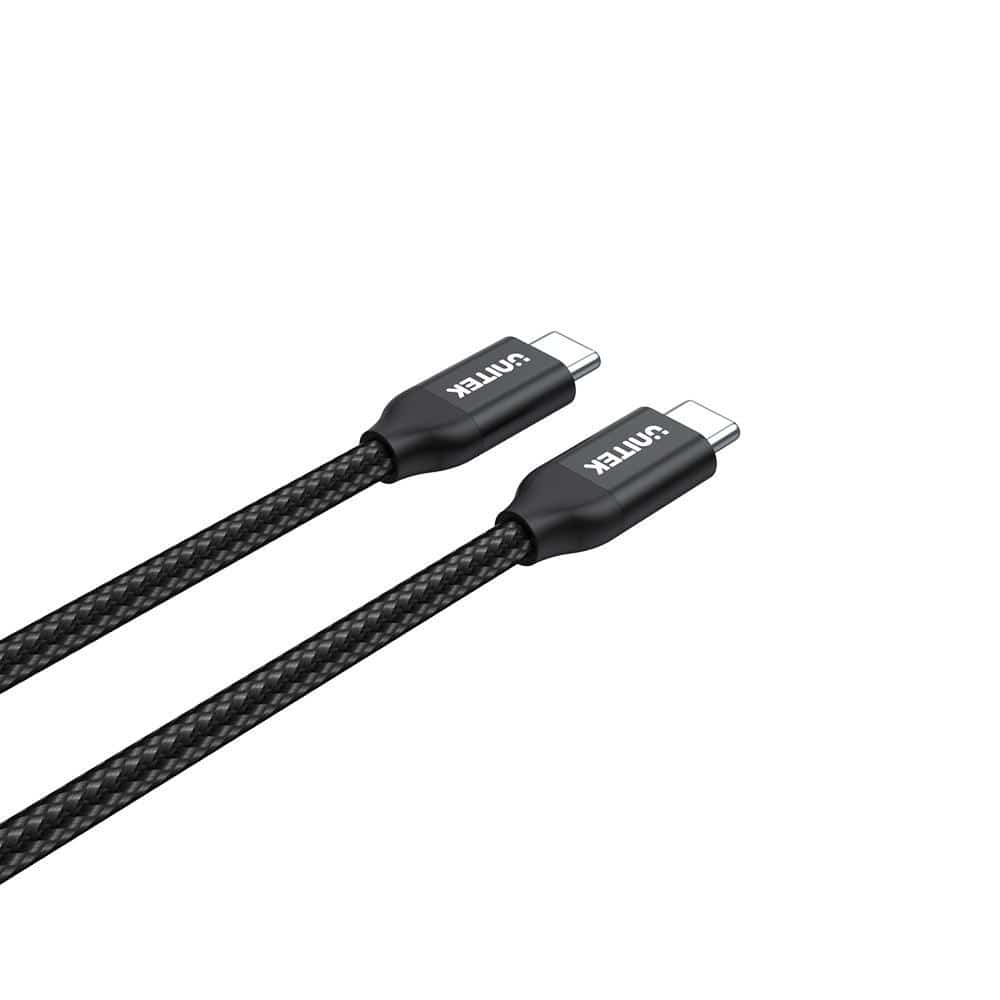 Unitek 2m USB-C 100W PD Fast Charging Cable with USB 2.0 Data C14059BK