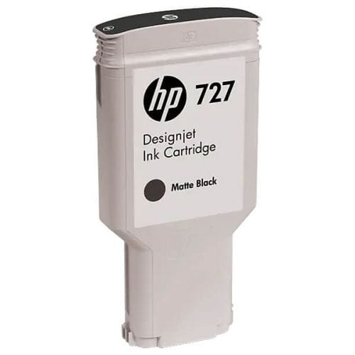 HP 727 300-ml DesignJet Matte Black Printer Ink Cartridge Original C1Q12A Single-pack