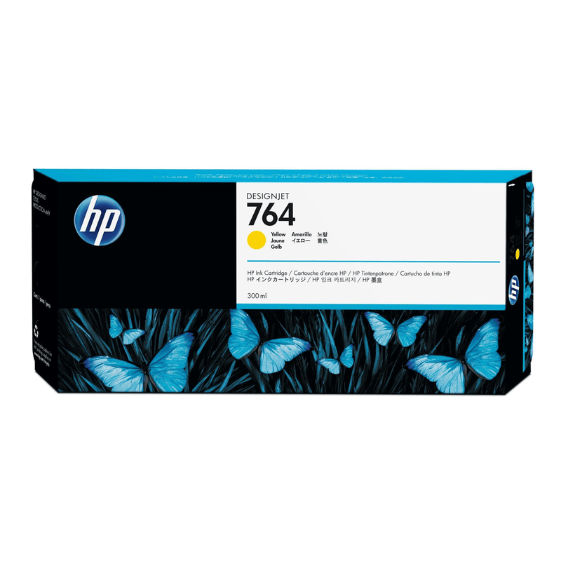 HP 764 300-ml DesignJet Yellow Printer Ink Cartridge Original C1Q15A Single-pack