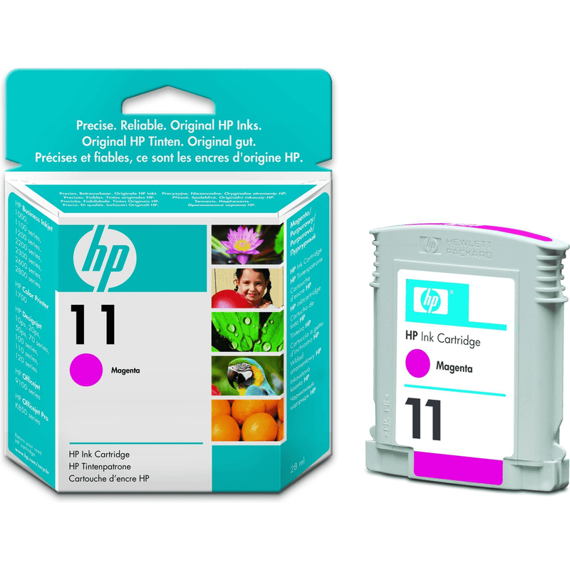 HP 11 Magenta Standard Yield Printer Ink Cartridge Original C4837A Single-pack