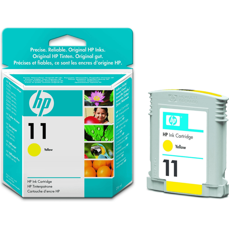 HP 11 Yellow Standard Yield Printer Ink Cartridge Original C4838A Single-pack
