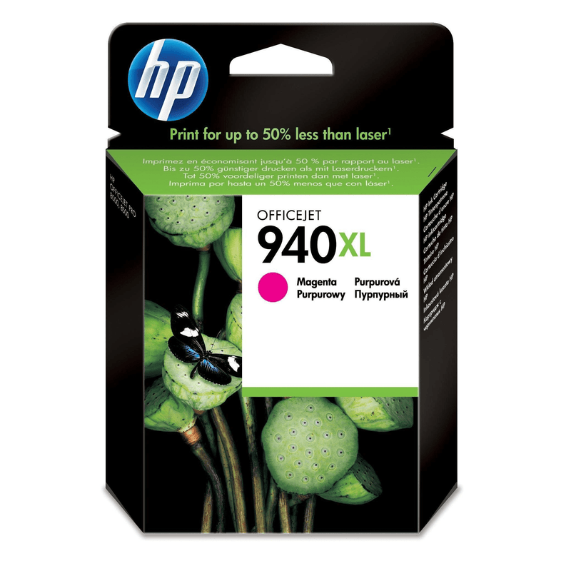 HP 940XL Magenta High Yield Printer Ink Cartridge Original C4908AE Single-pack