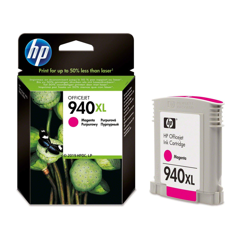 HP 940XL Magenta High Yield Printer Ink Cartridge Original C4908AE Single-pack