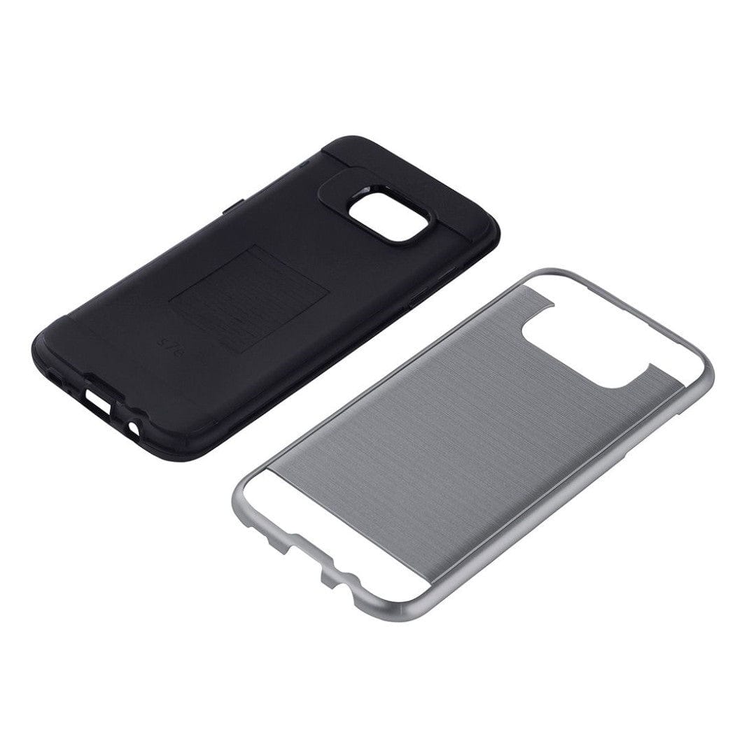 Tuff-Luv Dual Layer Combo Case for Samsung Galaxy S7 Edge Grey C5_86
