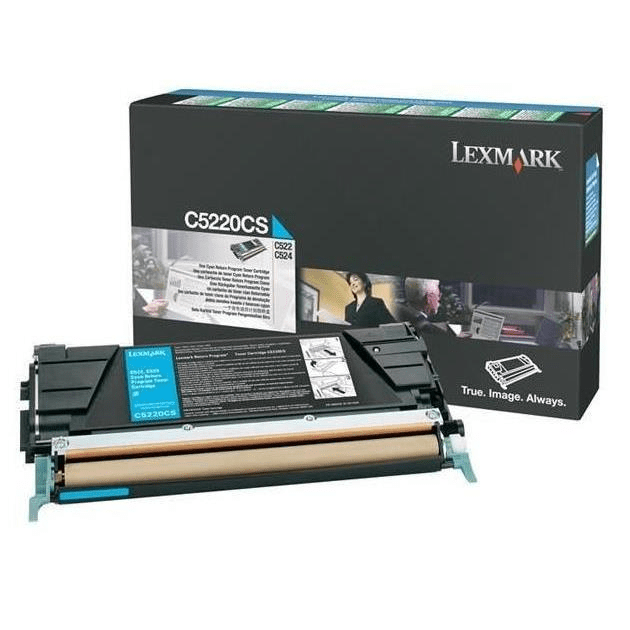 Lexmark C5220CS Cyan Toner Cartridge 3,000 Pages Original Single-pack