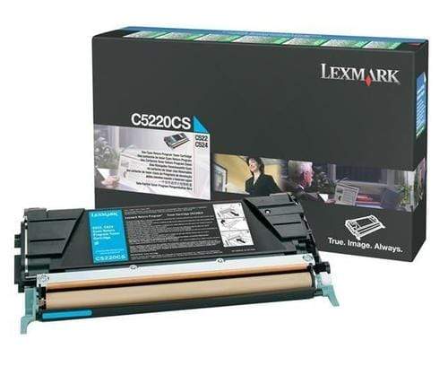 Lexmark C5220CS Cyan Toner Cartridge 3,000 Pages Original Single-pack