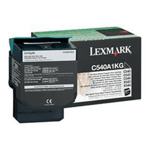 Lexmark C54x X54x Black Toner Cartridge 1,000 Pages Original C540A1KG Single-pack