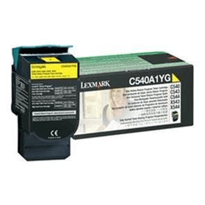 Lexmark C540A1YG Yellow Toner Cartridge 1,000 Pages Original Single-pack
