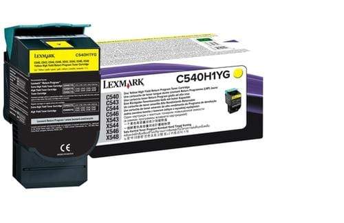 Lexmark C540H1YG Yellow Toner Cartridge 2,000 Pages Original Single-pack