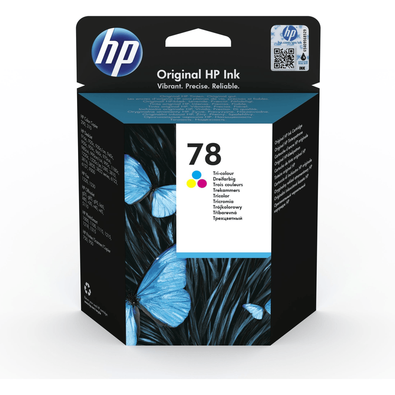 HP 78 Cyan, Magenta, Yellow Standard Yield Printer Ink Cartridge Original C6578D Single-pack