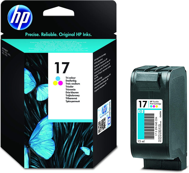 HP 17 Cyan, Magenta, Yellow Standard Yield Printer Ink Cartridge Original C6625A Single-pack