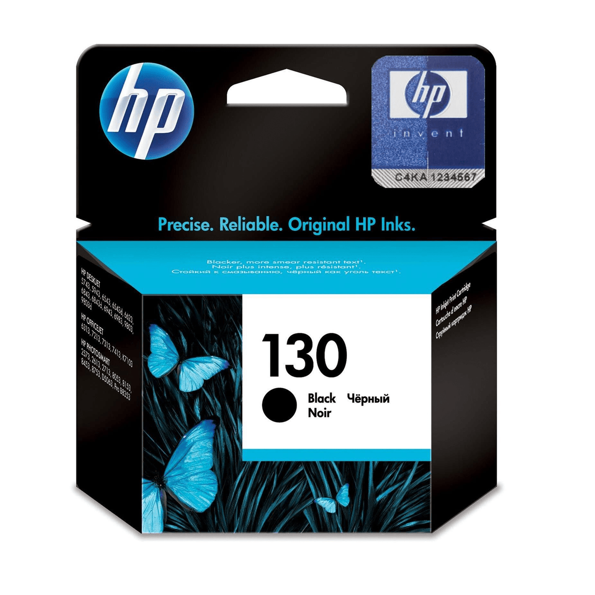 HP 130 Black Printer Ink Cartridge Original C8767HE Single-pack