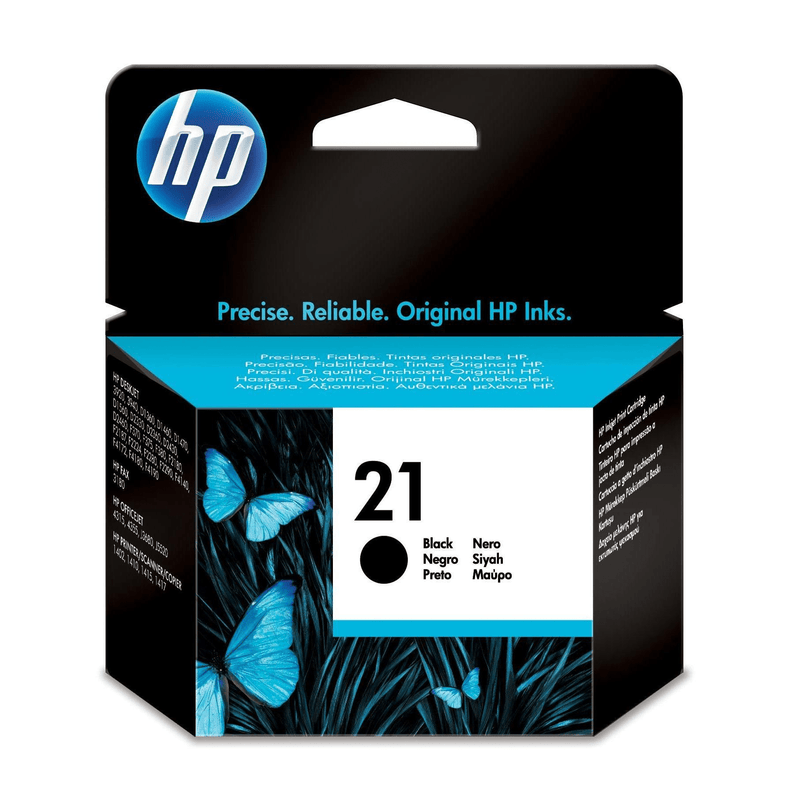 HP 21 Black Standard Yield Printer Ink Cartridge Original C9351AE Single-pack