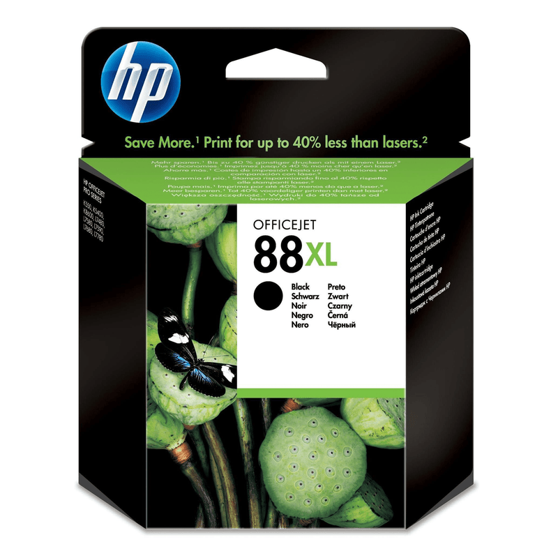 HP 88XL Black High Yield Printer Ink Cartridge Original C9396AE Single-pack