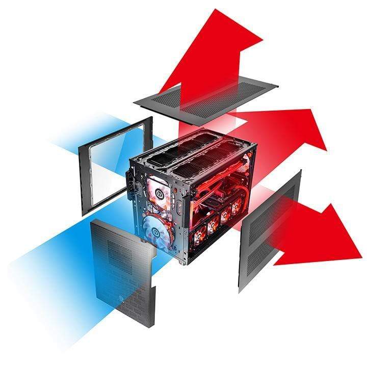 Thermaltake Core X9 Cube Black PC Case CA-1D8-00F1WN-00