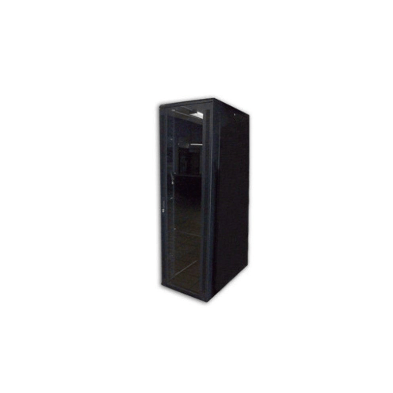 Acconet 27U 19 1000mm Deep 2 Shelves 4 Fans Glass Door with Lock Cabinet CAB-27U1000
