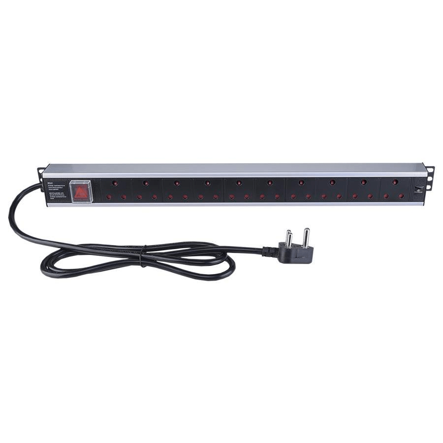 Linkbasic 10-way Aluminium Moulded Rack Mount PDU CAB-P10