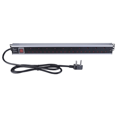 Linkbasic 10-way Aluminium Moulded Rack Mount PDU CAB-P10