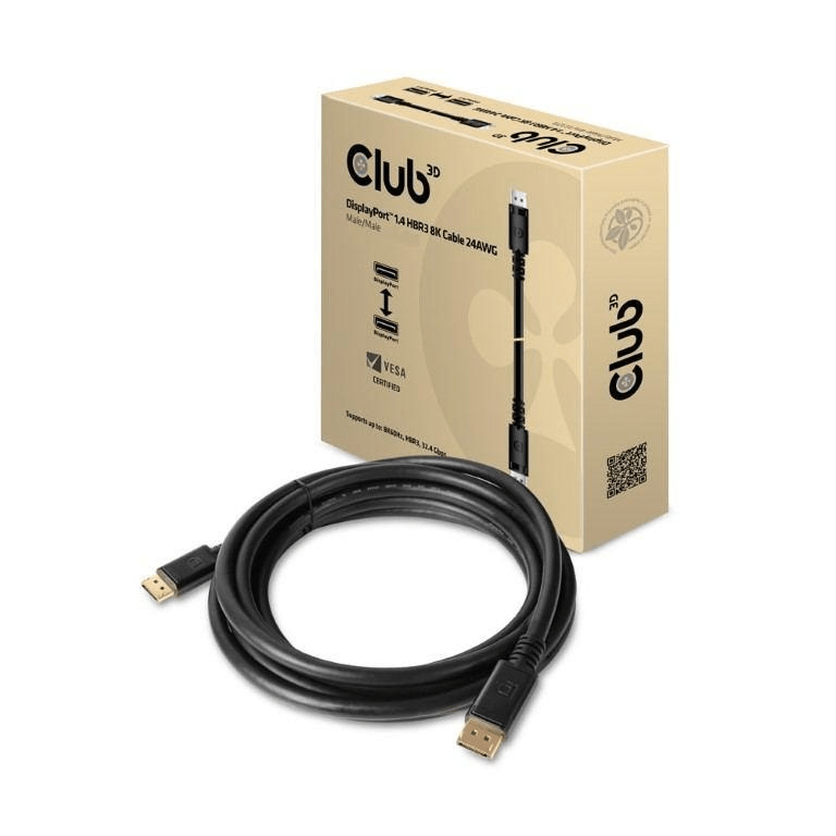 CLUB3D DisplayPort 1.4 HBR3 8K 3m Cable CAC-1060