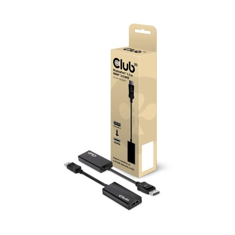 CLUB3D DisplayPort 1.2 to HDMI 2.0 UHD Active Adapter CAC-1070