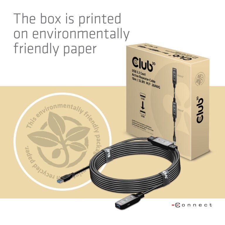 Club3D USB 3.2 Gen1 Active Repeater Cable 10m CAC-1405