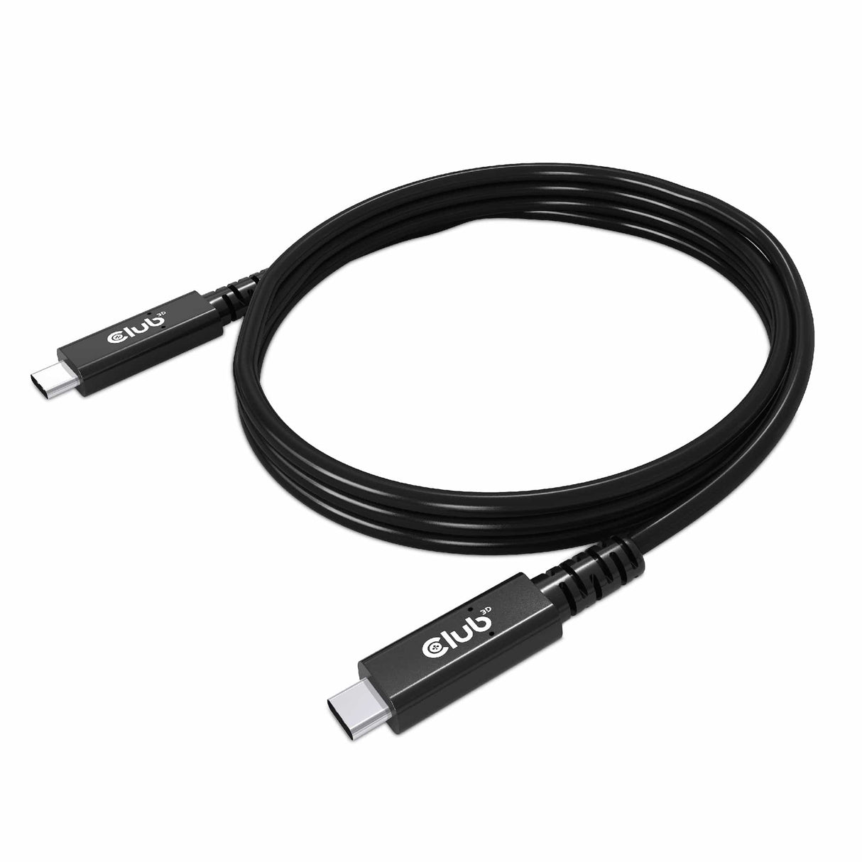 CLUB3D USB4 certified Type-C Gen3x2 Bi-Directional Cable 40Gbps 8K60Hz 100W PowerDelivery M-M 0.8m - 2.62ft