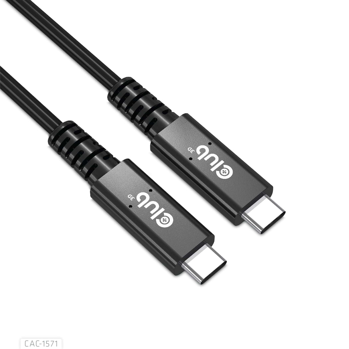 CLUB3D USB4 certified Type-C Gen3x2 Bi-Directional Cable 40Gbps 8K60Hz 100W PowerDelivery M-M 0.8m - 2.62ft