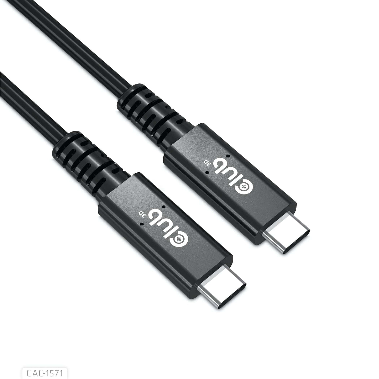 CLUB3D USB4 certified Type-C Gen3x2 Bi-Directional Cable 40Gbps 8K60Hz 100W PowerDelivery M-M 0.8m - 2.62ft