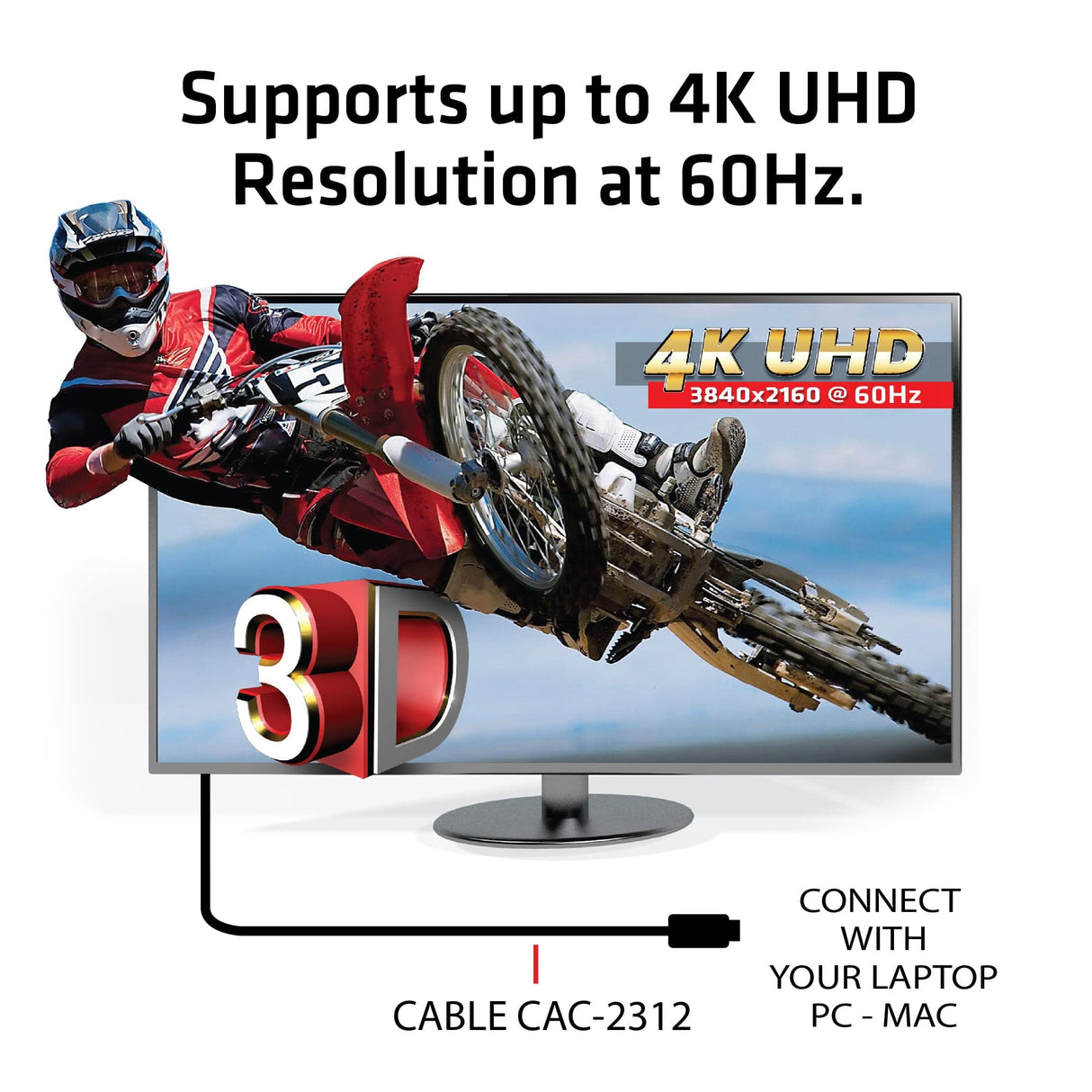 CLUB3D HDMI 2.0 4K60Hz RedMere cable 10m/32.8ft