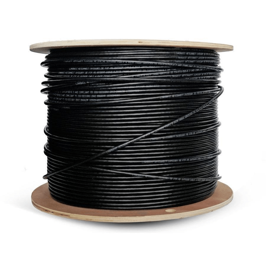 Cattex 500m UV STP CAT5e Cable Black CAT5STP500MUV