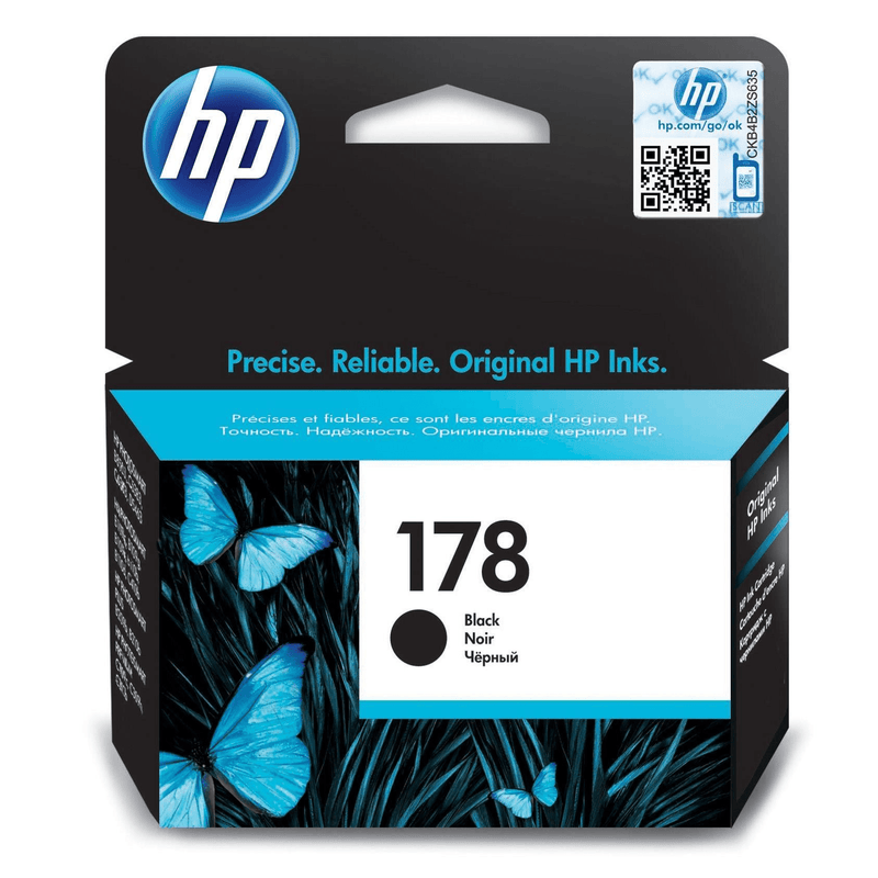 HP 178 Black Printer Ink Cartridge Original CB316HE Single-pack