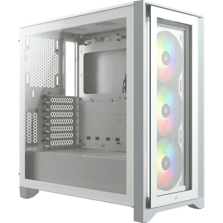 Corsair 4000X iCUE RGB Midi PC Tower White CC-9011205-WW