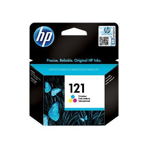 HP 121 Tri-Colour Printer Ink Cartridge Original CC643HE Single-pack