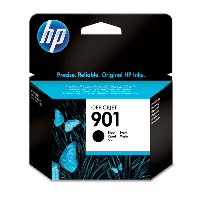 HP 901 Black Standard Yield Printer Ink Cartridge Original CC653AE Single-pack