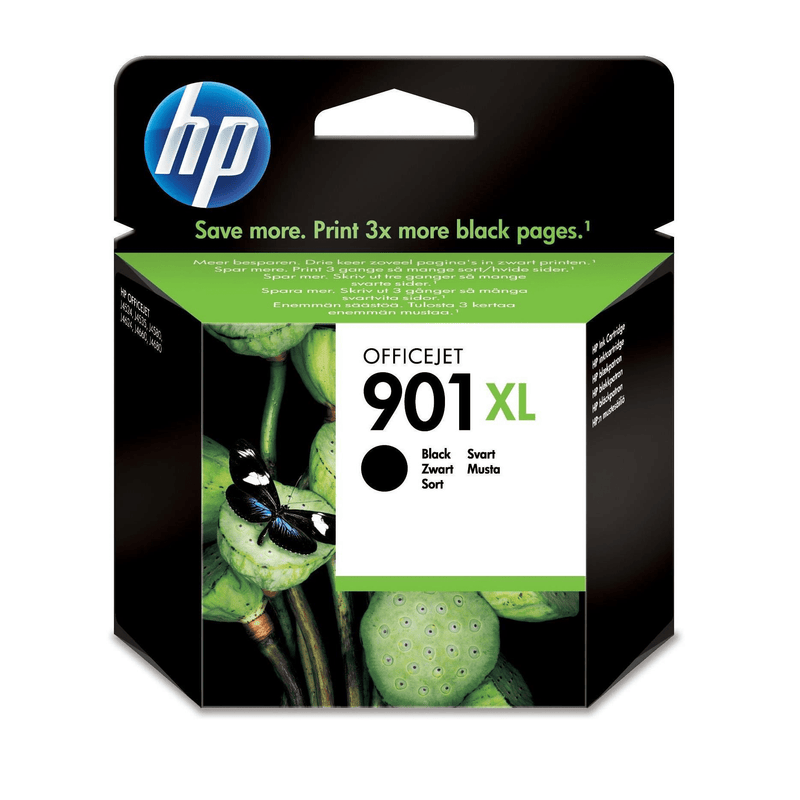 HP 901XL Black High Yield Printer Ink Cartridge Original CC654AE Single-pack