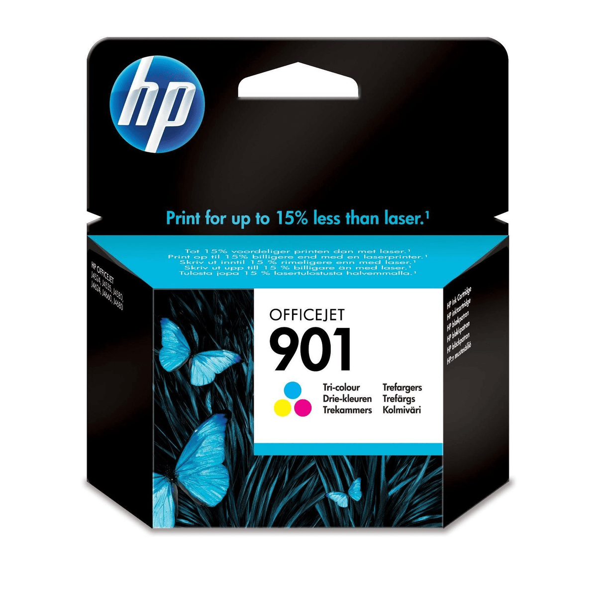 HP 901 Cyan, Magenta, Yellow Standard Yield Printer Ink Cartridge Original CC656AE Single-pack