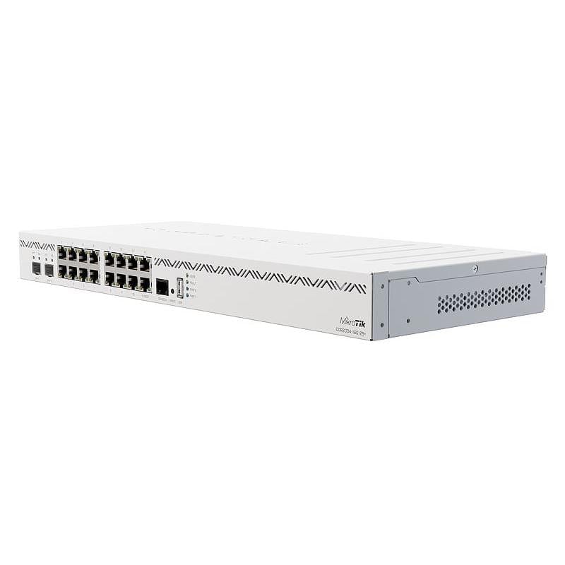 MikroTik Cloud Core 16-port Gigabit 2SFP+ 4 Core Router White CCR2004-16G-2S+