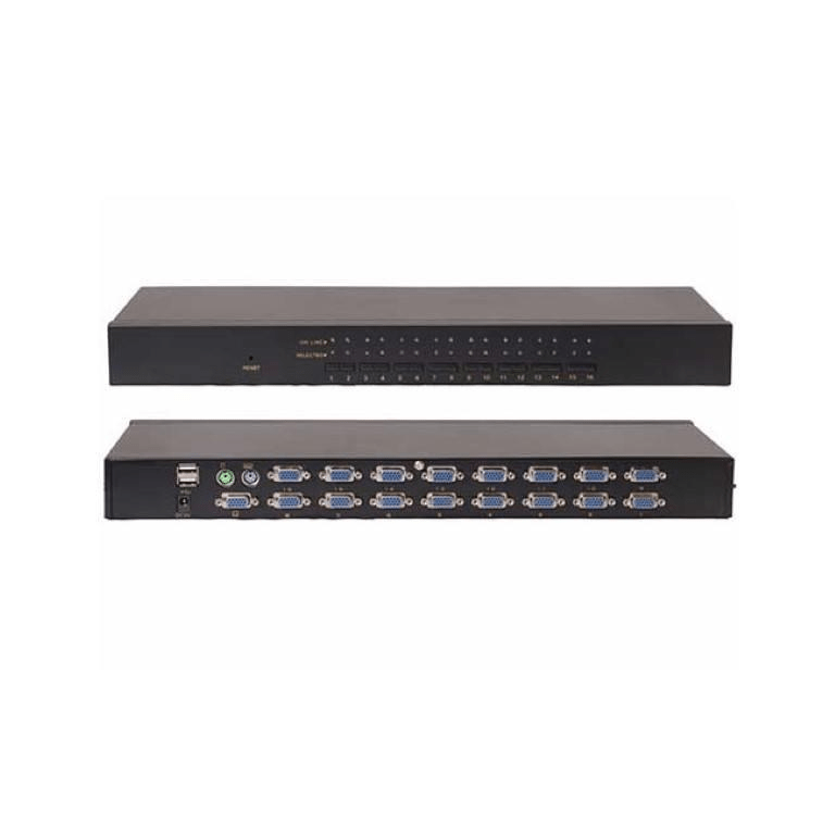 Cattex 16-port Rack Mountable KVM Console CD-1U1600