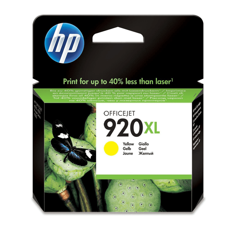 HP 920XL Yellow High Yield Printer Ink Cartridge Original CD974AE Single-pack