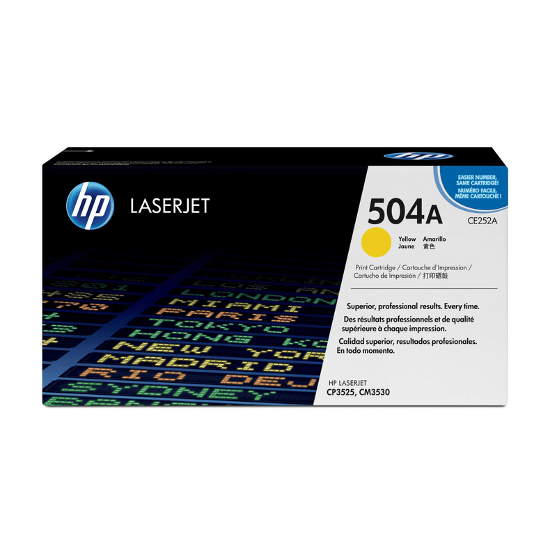 HP 504A Yellow Toner Cartridge 7,000 Pages Original CE252A Single-pack