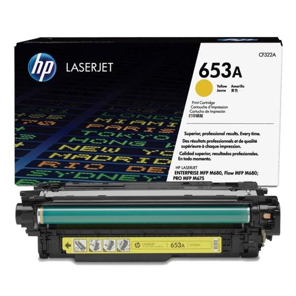 HP 653A Yellow Toner Cartridge 16,000 Pages Original CF322A Single-pack