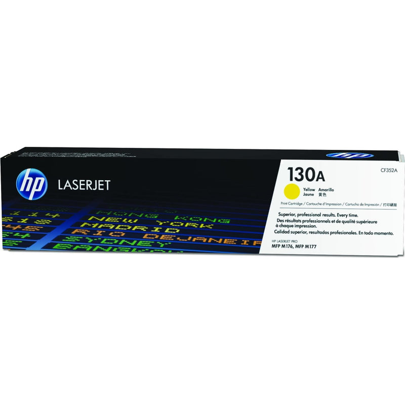 HP 130A Yellow Toner Cartridge 1,000 Pages Original CF352A Single-pack