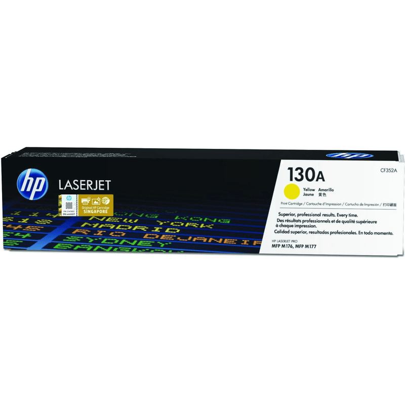 HP 130A Yellow Toner Cartridge 1,000 Pages Original CF352A Single-pack