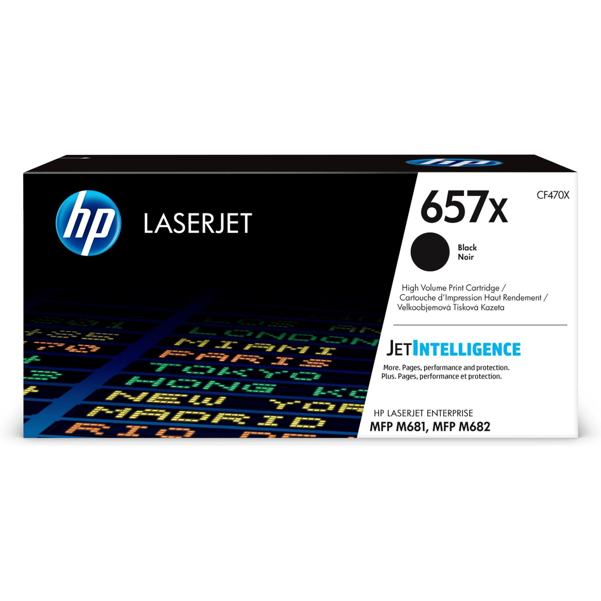 HP 657X Black Toner Cartridge 28,000 Pages Original CF470X Single-pack