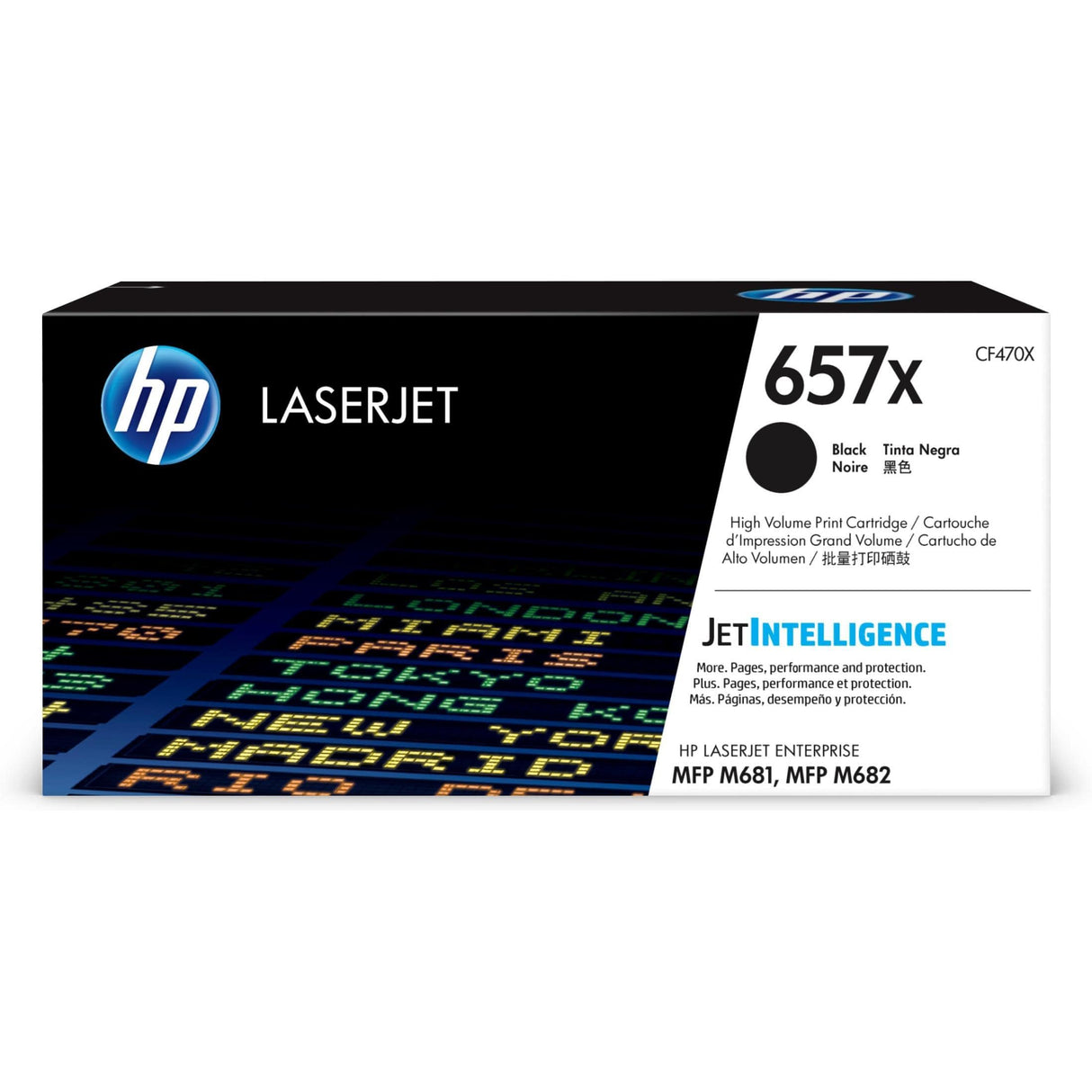 HP 657X Black Toner Cartridge 28,000 Pages Original CF470X Single-pack