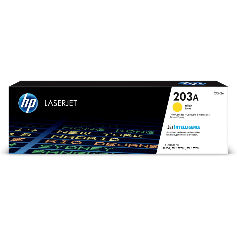 HP 203A Yellow Toner Cartridge 1,300 Pages Original CF542A Single-pack