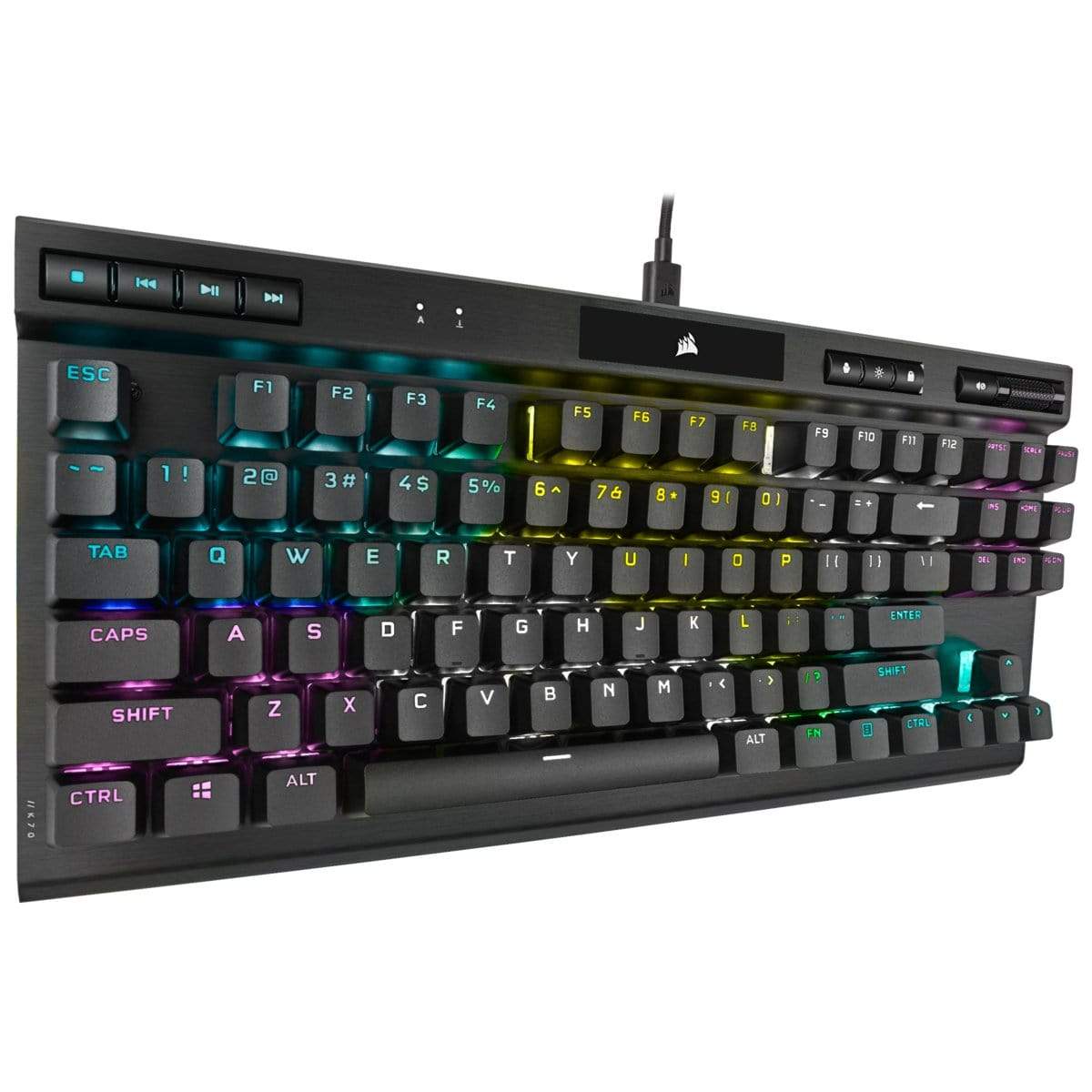 Corsair K70 RGB TKL keyboard USB QWERTY US English Black