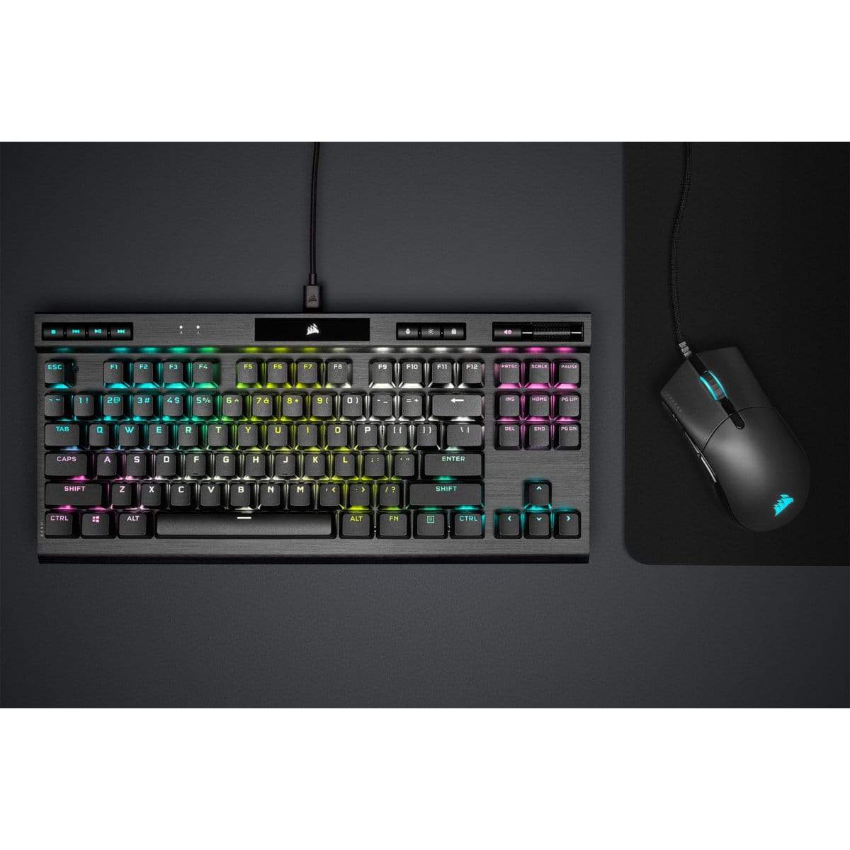 Corsair K70 RGB TKL keyboard USB QWERTY US English Black