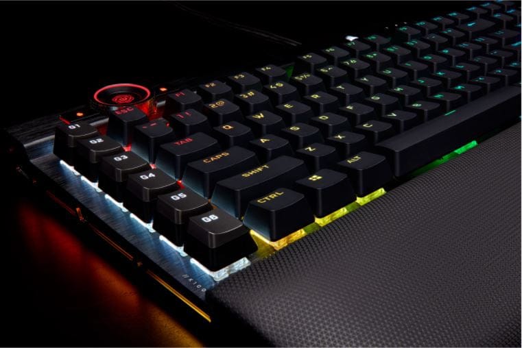 Corsair K100 RGB keyboard USB QWERTZ Dutch Black